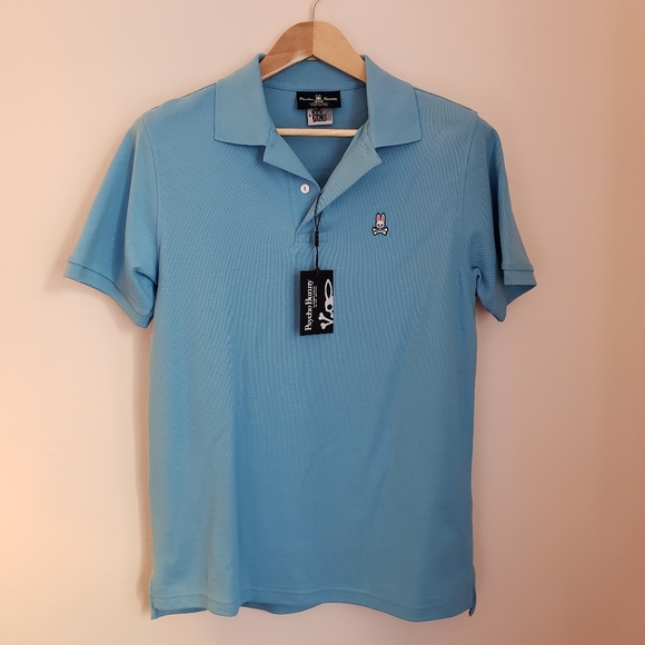 psycho bunny blue polo